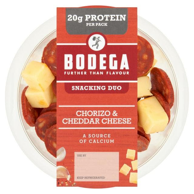 Bodega Chorizo & Cheddar Cheese Snacking Duo 90g - gallery image 1