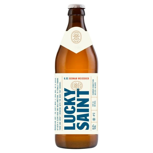Lucky Saint German Weissbier 0.5% Low Alcohol Beer 500ml - gallery image 1