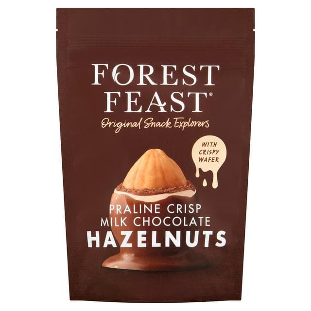 Forest Feast Praline Crisp Milk Chocolate Hazelnuts 100g - gallery image 1