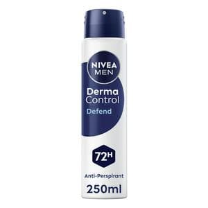 Nivea Men 250ml 72h Derma Control Defend Antiperspirant Deodorant Spray