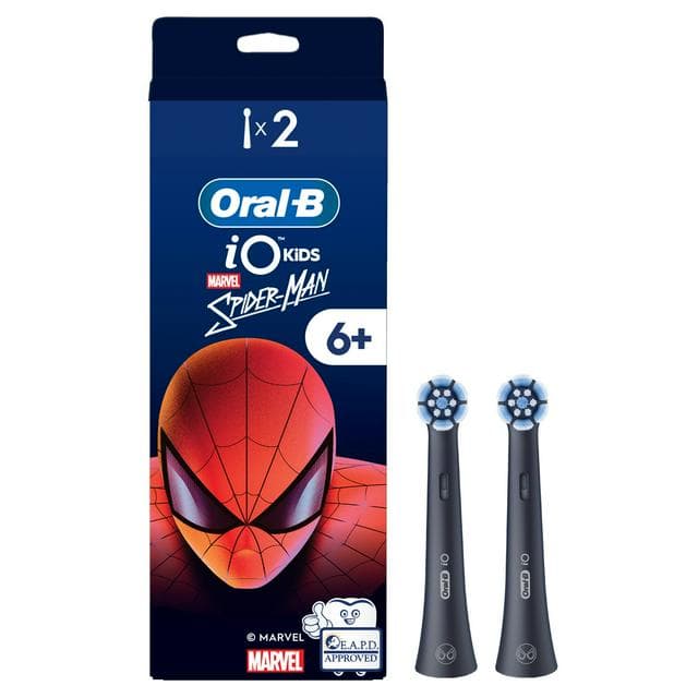 Oral-B iO Kids Marvel Spiderman Electric Toothbrush Head for Age 6+ x2 - gallery image 1