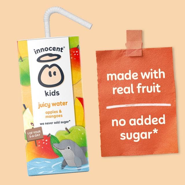 Innocent Kids Juicy Water Apples & Mangoes 3 x 200ml - gallery image 4