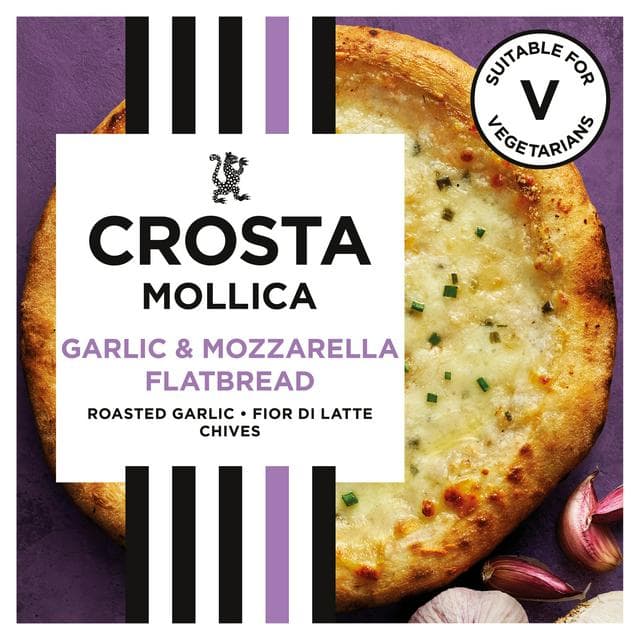 Crosta Mollica Garlic & Mozzarella Sourdough Flatbread 229g - gallery image 1