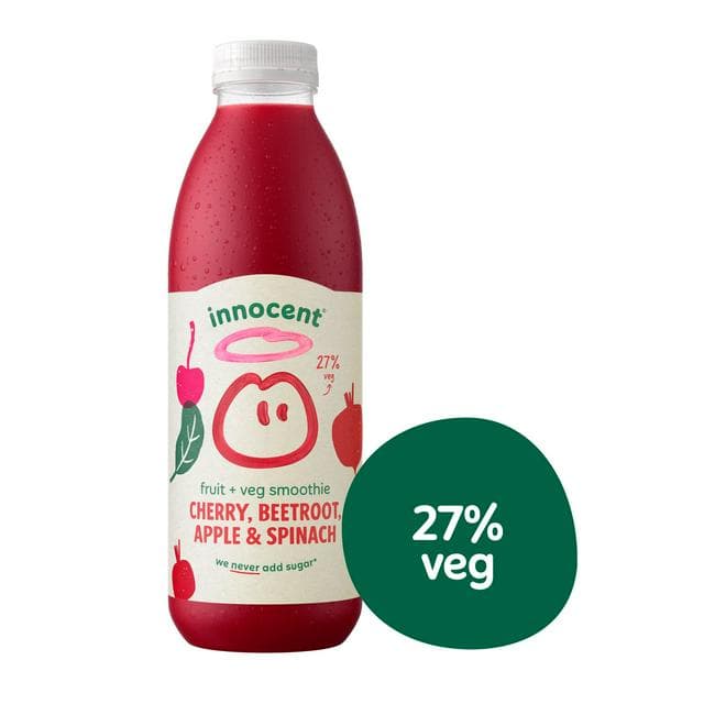 Innocent Cherry, Beetroot, Apple & Spinach Smoothie 750ml - gallery image 1