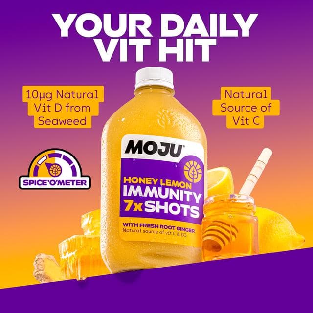MOJU Honey Lemon Dosing Bottle Shots x7 420ml - gallery image 3