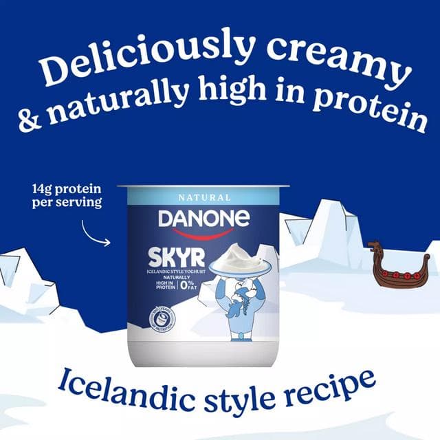 Danone Skyr 450g High Protein 0% Fat Natural Yogurt - gallery image 3