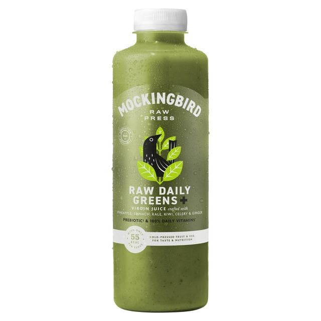 Mockingbird Raw Press 750ml Raw Daily Greens, Cucumber, Spinach, Pineapple, Kiwi with Vitamins Juice - gallery image 1