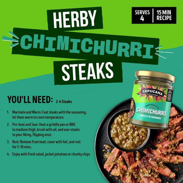 Capsicana 175g Argentinian Style Chimichurri Marinade - gallery image 2