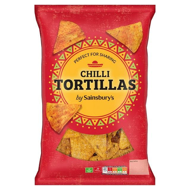 Sainsbury's 200g Chilli Tortillas Chips - gallery image 1
