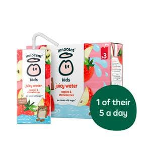 Innocent Kids Juicy Water Apples & Strawberries 3 x 200ml