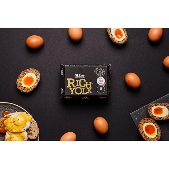 St. Ewe Rich Yolk Luxuriously Large Free Range Eggs x6 - gallery image 2
