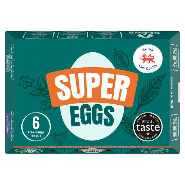 St. Ewe Free Range Super Eggs x6 288g - gallery image 1