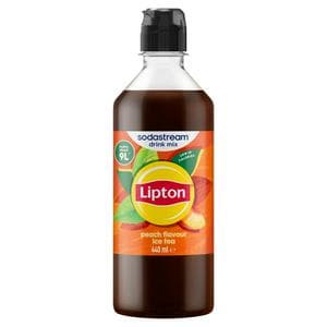 Lipton Sodastream Peach Flavour Ice Tea Sparkling Drink Mix 440ml