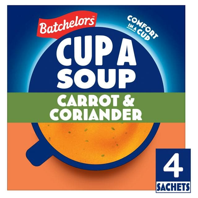 Batchelors Cup a Soup Carrot & Coriander x4 103g - gallery image 1
