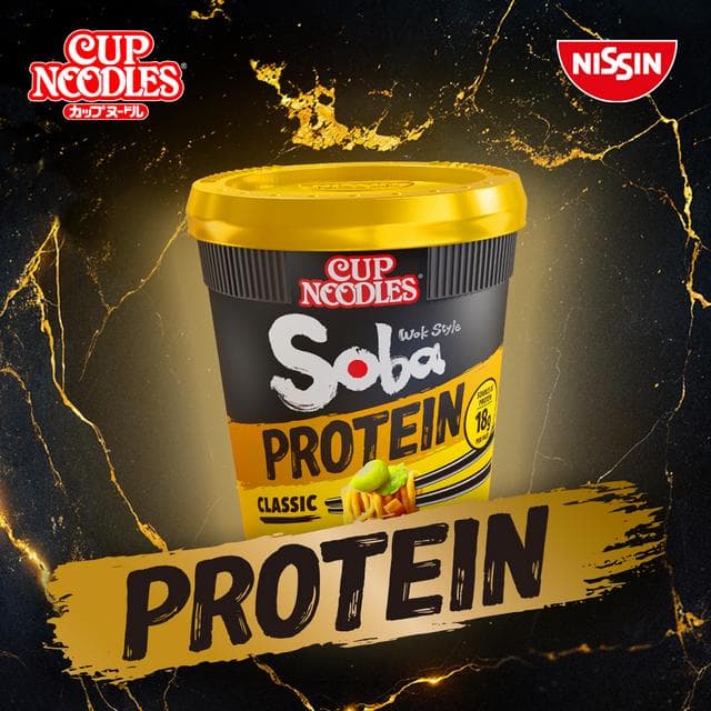 Nissin Soba Protein Classic Instant Wok Style Noodles Pot 92g - gallery image 2