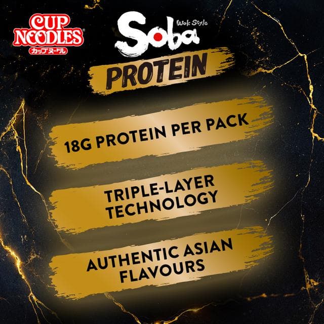 Nissin Soba Protein Classic Instant Wok Style Noodles Pot 92g - gallery image 4