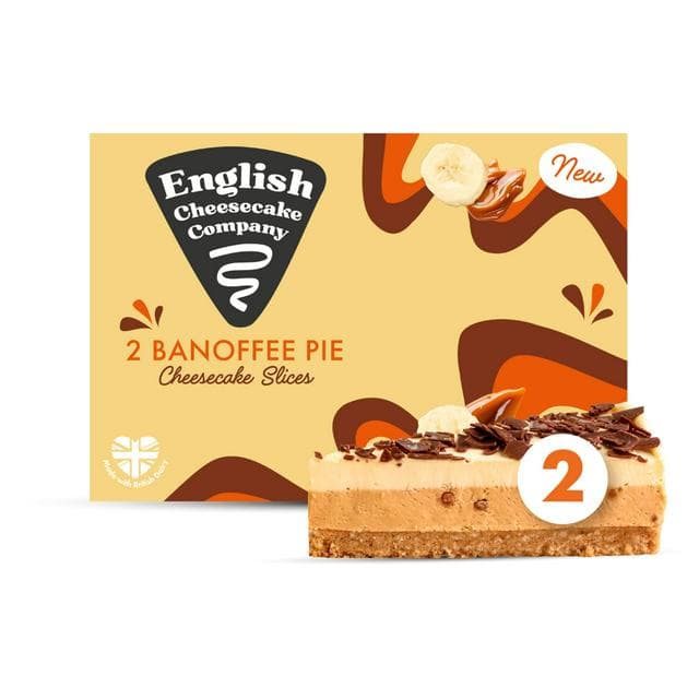 English Cheesecake Company Banoffee Pie Cheesecake Slices x2 180g - gallery image 1