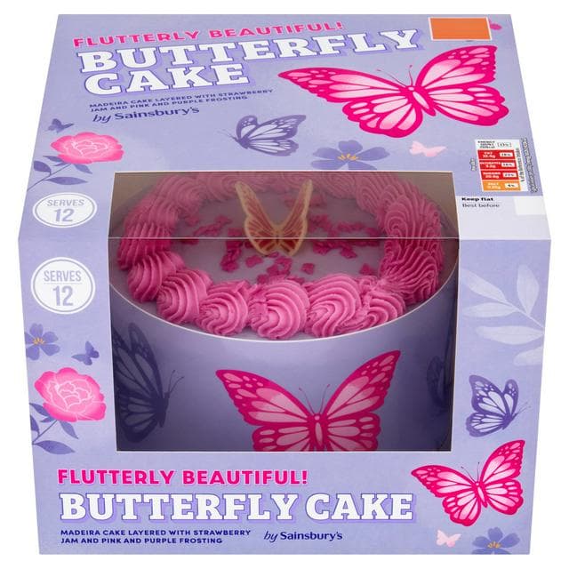 Sainsbury's Butterfly Cake 700g - gallery image 1
