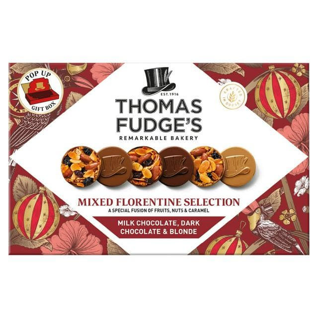 Thomas Fudge's 228g Mixed Florentine Selection Biscuits - gallery image 1