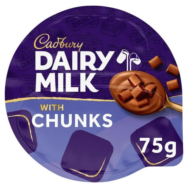 Cadbury Dairy Milk Chunks Desserts 75g - gallery image 1