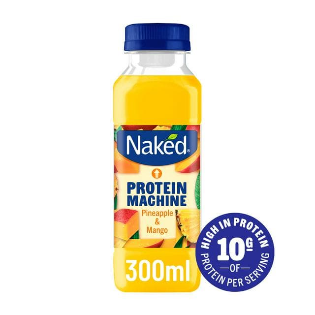 Naked Protein Machine Pineapple & Mango Smoothie 300ml - gallery image 1