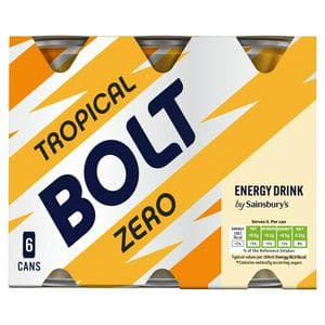 Sainsbury's 6 x 250ml Gold Bolt Zero Sugar