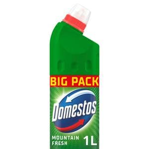 Domestos Mountain Fresh Pine Thick Bleach Toilet & Multipurpose Cleaner 1L