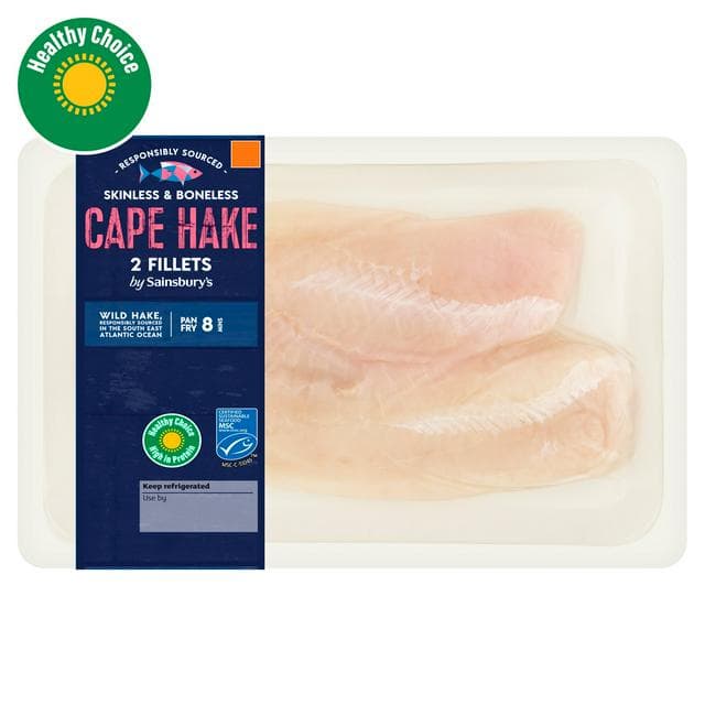 Sainsbury's Hake Fillets 250g - gallery image 1