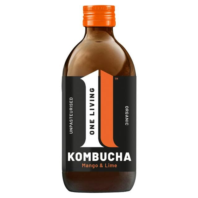 One Living Organic Kombucha Mango & Lime 330ml - gallery image 1