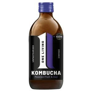 One Living Organic Kombucha Passion Fruit & Goji 330ml
