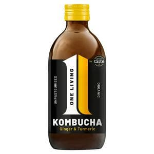 One Living Organic Kombucha Ginger & Turmeric 330ml