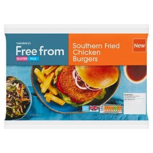 Sainsbury's Free From Southern Fried Chicken Burgers 454g