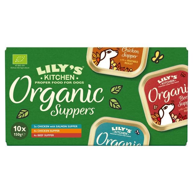 Lily's Kitchen 10 x 150g Organic Suppers Wet Dog Food Multipack - gallery image 1