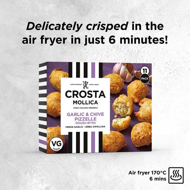 Crosta Mollica Garlic & Chive Pizzelle Dough Bites 180g - gallery image 2