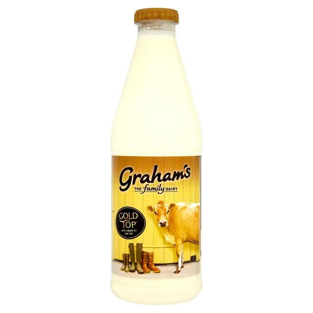 Graham's the Family Dairy Gold Top with Cream at the Top 1L - gallery image 1