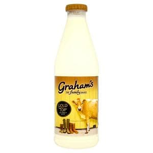 Graham's the Family Dairy Gold Top with Cream at the Top 1L
