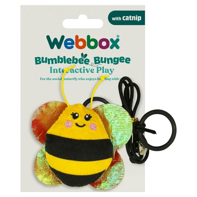 Webbox Bumblebee Bungee with Catnip for Cats - gallery image 1