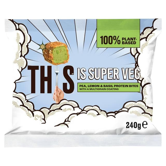 This is Super Veg Pea, Lemon & Basil Protein Bites with a Multigrain Coating 240g - gallery image 1