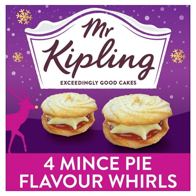 Mr Kipling 4 x Flavour Whirls Christmas Mince Pies - gallery image 1
