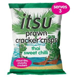 itsu 60g Thai Sweet Chilli Prawn Cracker Crisps Sharing Bag