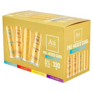 Au Vodka Variety Pack 8 x 33cl