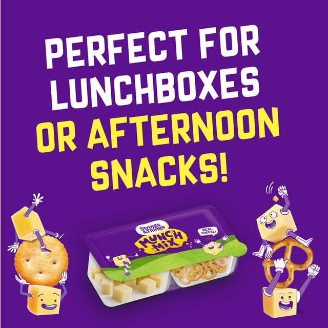 Strings & Things Munch Mix Cheddar Cheese & Crunchy Crackers 90g - gallery image 3