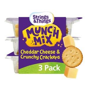 Strings & Things Munch Mix Cheddar Cheese & Crunchy Crackers 90g