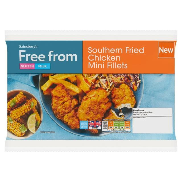 Sainsbury's Free From Southern Fried Chicken Mini Fillets 250g - gallery image 1