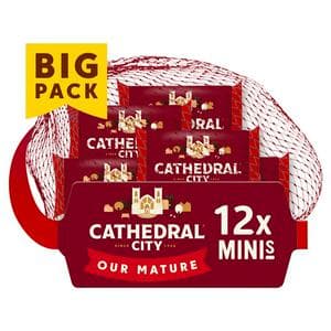 Cathedral City 12 x 20g Mini Mature Cheddar Cheese