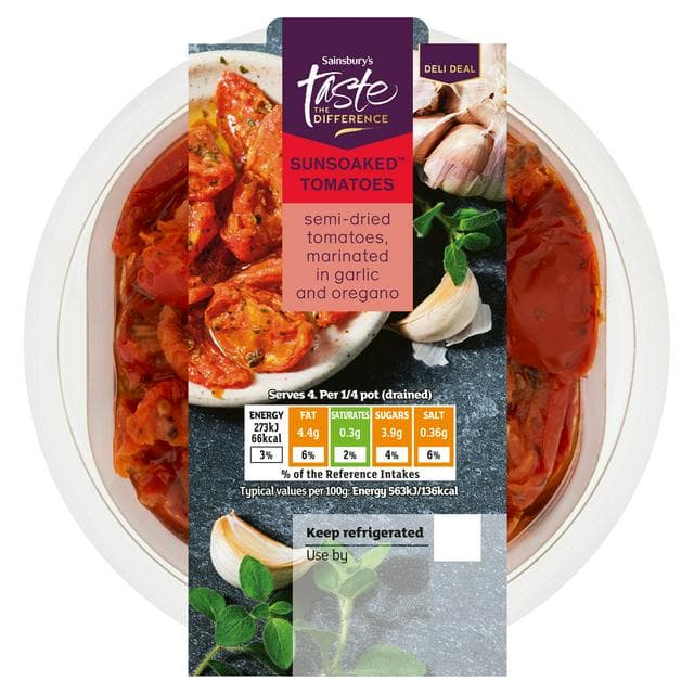 Sainsbury's Sunsoaked Tomatoes, Taste the Difference 230g - gallery image 1