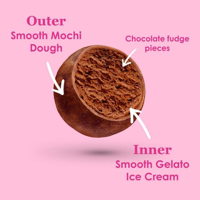Little Moons Chocolate Fudge Mochi Ice Cream 6 x 30g - gallery image 4