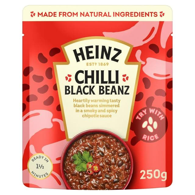 Heinz Chilli Black Beans Mexican Style 250g - gallery image 1