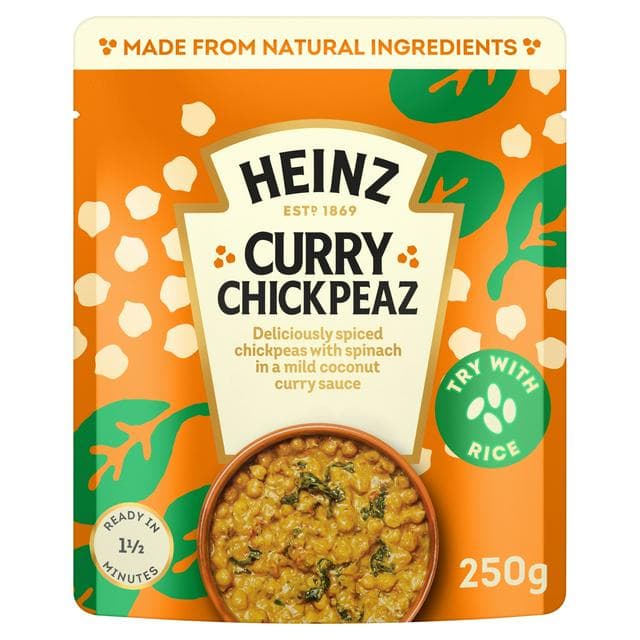 Heinz Curry Chickpeas with Coconut & Spinach 250g - gallery image 1