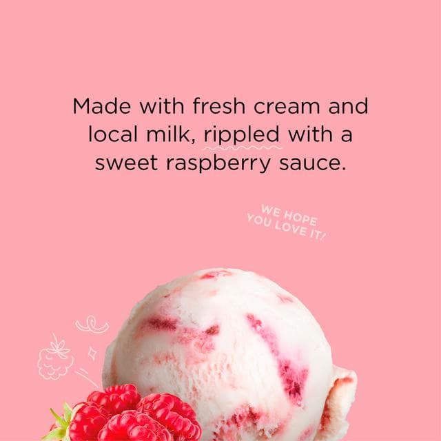 Jude's Raspberry Ripple Ice Cream 460ml - gallery image 4